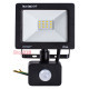 Прожектор светодиодный с датчиком движения 10Вт, 6000К, e.LED.flood.stand.sensor.10.6000 ENEXT l0790010