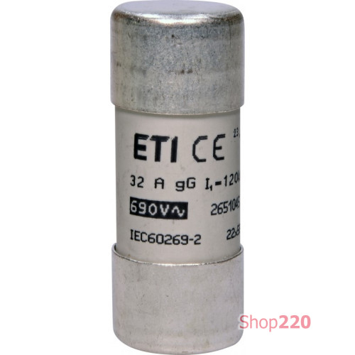Предохранитель CH22x58 gG 32A 690V ETI 2651045