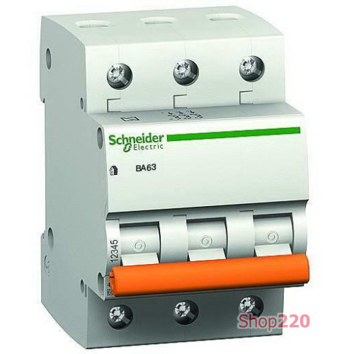 Автомат 20A, 3-фазный, тип С, "Домовой" 11224 Schneider Electric
