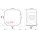 Монтажная коробка 50х50, IP55, e.db.pro.50.50 Enext p016007