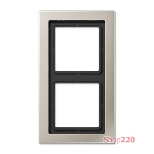 Рамка 2 поста, нержавеющая сталь, Jung LS Design (металл) ESD2982