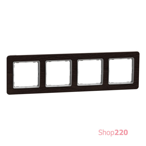 Рамка 4-поста, венге, Sedna Design Schneider Electric SDD381804U