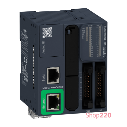 ПЛК M221B 32 входов/выходов транз., 1 RS485, 1 Ethernet TM221ME32TK