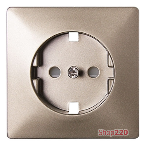 Панель для розетки c заземлением, никель, e.lux.12311L.pn.nickel Enext ins0040039