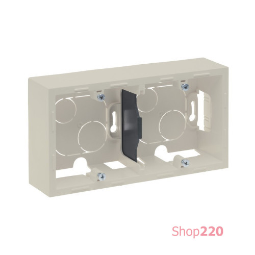 Коробка накладного монтажа 2 поста, слоновая кость, Suno Legrand 721295