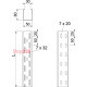 Лоток перфорированный 60х50х3050 мм, RKS (0,75мм), FS (18-22 мкм) 6047600