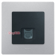 Компьютерная розетка RJ45, антрацит, 672653 Legrand Etika