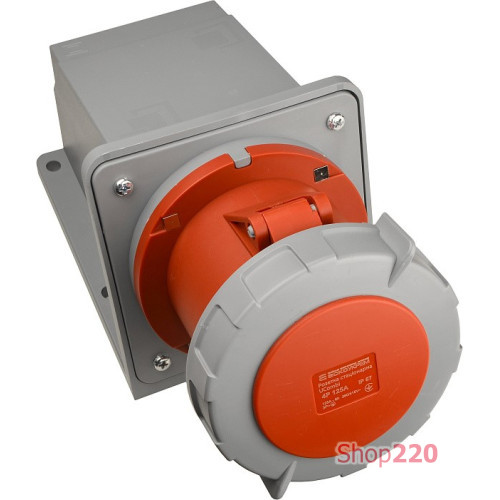 Розетка стационарная 125А, 4P, IP67, UCombi АСКО-УКРЕМ A0080010151