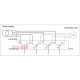 Переключатель I-0-II трехпозиционный 3 полюса + N, 63 А, SF463 Hager