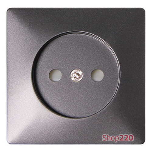 Панель к розетке без заземления, антрацит, e.lux.12211L.pn.anthracite Enext ins0040036