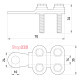 Наконечник кабельный на винтах, e.end.stand.clamp.70.95 Enext s0170004