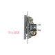 Розетка телефонная RJ-11, алюминий, EPH4100161 Asfora Schneider