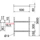 Кабельрост VS 60х500х3000 мм, FS (18-22 мкм) 6208547