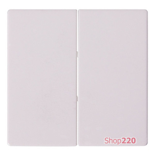 Клавиша двойная белая, e.lux.11021L.pn.white Enext ins0040017