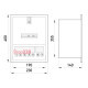 Корпус для 1ф. счетчика + 8 модулей, встраиваемый, e.mbox.stand.w.f1.08.z Enext s0100004