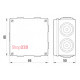 Монтажная коробка 85х85, IP55, e.db.pro.85.85.50 Enext p016002