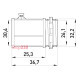 Ввод металлический винтовой, e.industrial.pipe.dir.screw.1" Enext i0460003