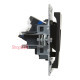 Розетка информационная двойная RJ45 cat. 6 UTP, черный, Suno Legrand 721453