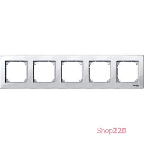 Рамка 5 постов, полярно-белый, Merten M-PLAN MTN515519