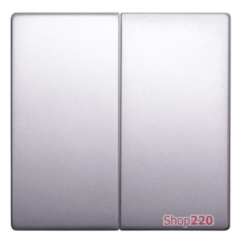 Клавиша двойная алюминий, e.lux.11021L.pn.aluminium Enext ins0040096