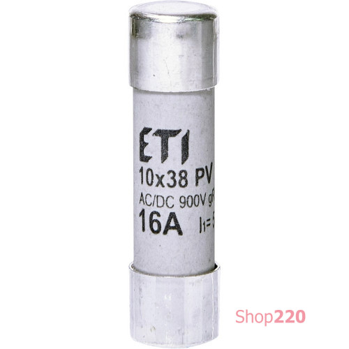Сверхбыстрый предохранитель CH 10x38 gR 16A 900V (50kA AC) для защиты полупроводников ETI 2625033