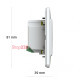 Wi-Fi терморегулятор сенсорный terneo sx, белый