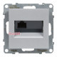 Розетка информационная RJ45 cat. 6 UTP, алюминий, Suno Legrand 721352