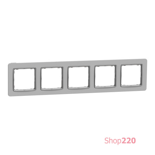 Рамка 5-постов, матовый глиняно-серый, Sedna Design Schneider Electric SDD393805