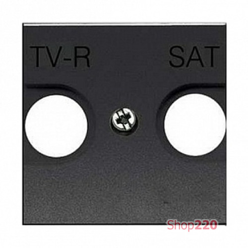 Накладка розетки TV+R/SAT, антрацит, Zenit ABB N2250.1 AN