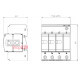 Ограничитель перенапряжения (разрядник) тип I+II, 3+NPE, V25-B+C Obo Bettermann 5094463