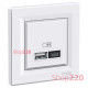 USB розетка тип А+С, 21 Вт, белый, EPH2700521 Schneider Electric Asfora