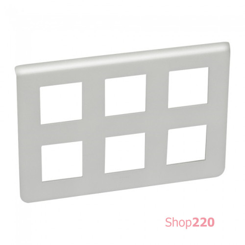 Рамка 2х3 поста, алюминий, Mosaic New Legrand 079332L