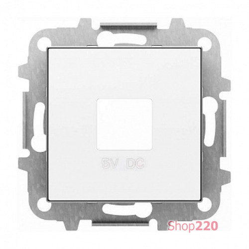 Накладка USB розетки, белый, Sky ABB 8585 BL