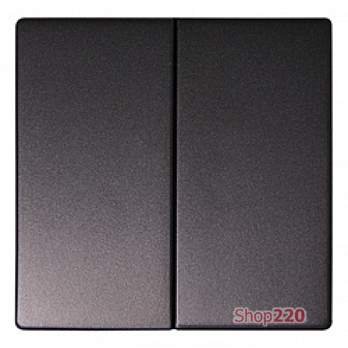 Клавиша двойная антрацит, e.lux.11021L.pn.anthracite Enext ins0040020