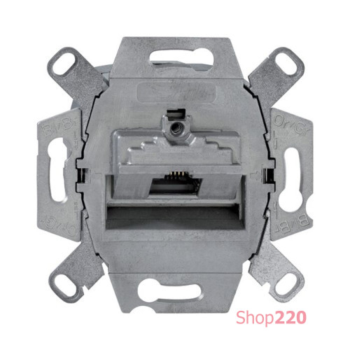 Розетка компьютерная RJ45 UTP, одинарная, Merten MTN4530-0000