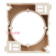 Коробка для накладного монтажа наборная, бежевый, Sedna Design SDD112902