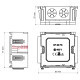 Приборная коробка для кабельных каналов PK 110x65 D, PK 130x65 D KP 80 PK_HB