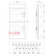 Щит на 48 модулей влагозащищенный, IP65, MISTRAL65 ABB