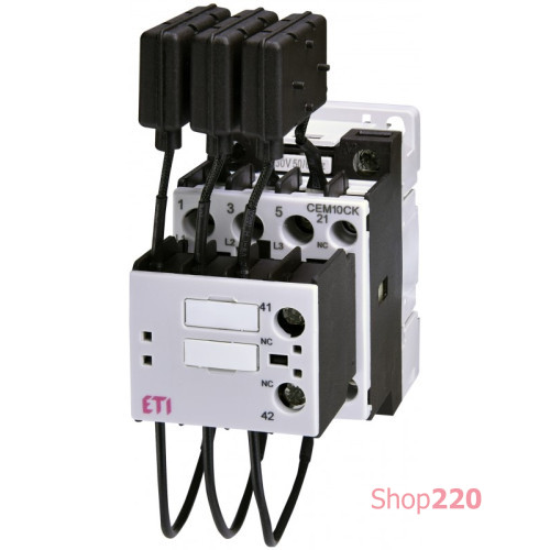 Контактор для конденсаторной батареи CEM CK 10.02N (10 кВАр, 400-440V) ETI 4643816