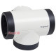 Блок поворотный на 3 боковые розетки, с USB A+C, белый/черный, премиум 694522 Legrand