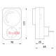 Таймер в розетку недельный, 16А, e.control.t12 Enext i0310019