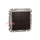 Выключатель 2-клавишный влагозащищенный IP44, венге, Sedna Design SDD281105