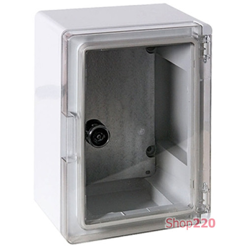 Щит ударопрочный 210х280х130мм с прозрачной дверцей, IP65, e.plbox.210.280.130.tr Enext