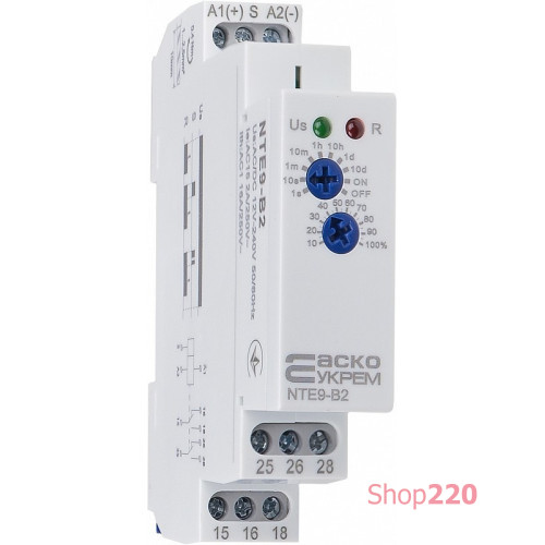 Реле задержки времени отключения NTE9-B2 AC/DC 12-240V A0010240004