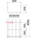 Лоток проволочный 105х200х3050 мм, GRM, G (2,5-10 мкм) 6002406