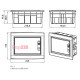 Щит черного цвета на 8 модулей, встраиваемый, e.plbox.pro.w.08b.black ENEXT CP12908B