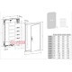 Щит на 72 модуля, встраиваемый, Univers IP30/II QC 507x565x112мм Hager FWU32S