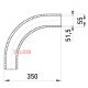 Угловой разъем металлический без резьбы, 90 град., e.industrial.pipe.angle.2" Enext i0400006