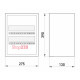 Щит металлический навесной на 24 модуля, e.mbox.stand.n.24.z ENEXT s0100025 (эконом)