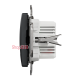 Розетка USB тип A+A, черный, Sedna Design SDD114401